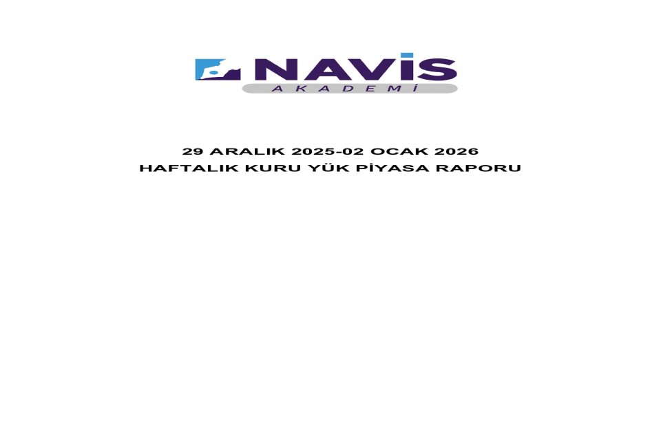 Haftalık Kuru Yük Piyasası Raporu 29 Aralık 2025-02 Ocak 2026